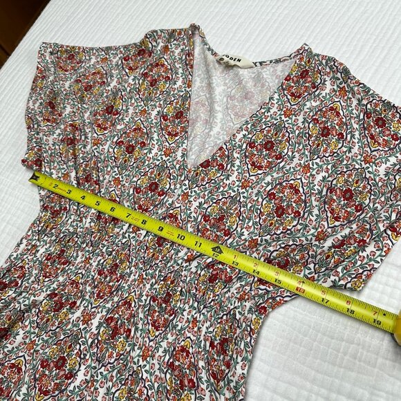 Boden Womens Smocked Waist Jersey Maxi Dress Size US 6P Vacation Floral Boho - Picture 7 of 12